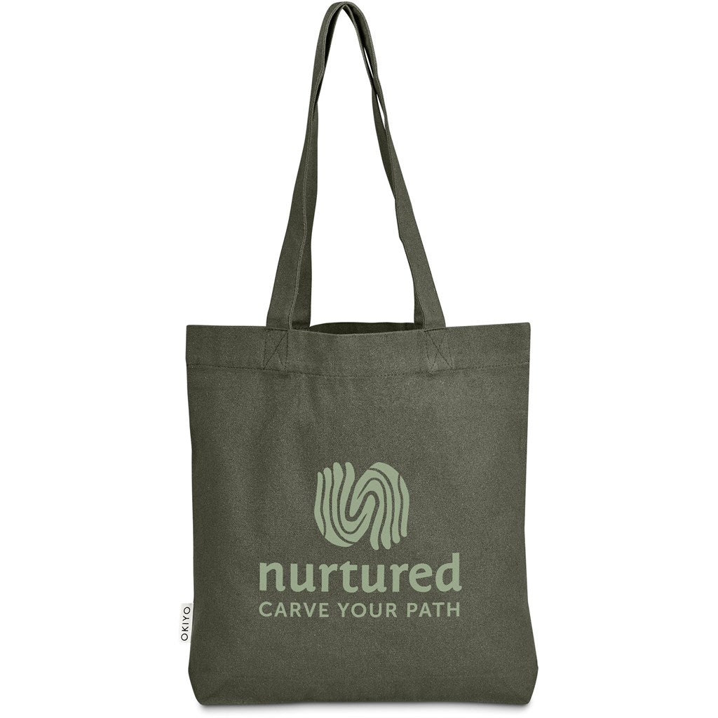 Okiyo Kyanbasu Recycled Canvas Shopper MILITARY GREEN