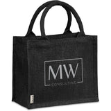 Okiyo Miyag Midi Jute Gift Bag BLACK