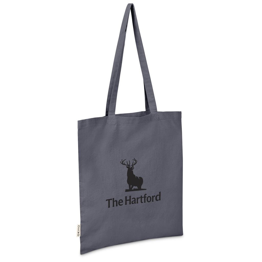 Okiyo Ito Recycled Coloured Cotton Shopper DARK GREY