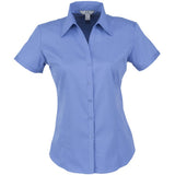 Ladies Short Sleeve Metro Shirt - Blue BLUE