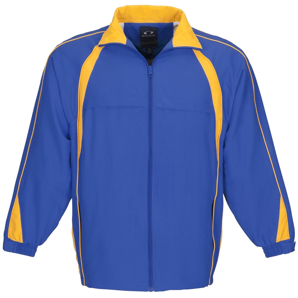 Unisex Splice Track Top - Royal Blue Yellow ROYAL BLUE YELLOW