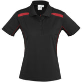 Ladies United Golf Shirt - Black Red BLACK RED