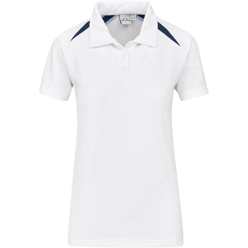 Ladies Splice Golf Shirt - White WHITE