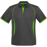 Mens Razor Golf Shirt GREY LIME