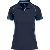 Ladies Razor Golf Shirt NAVY LIGHT BLUE