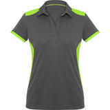 Ladies Rival Golf Shirt - Grey Lime GREY LIME