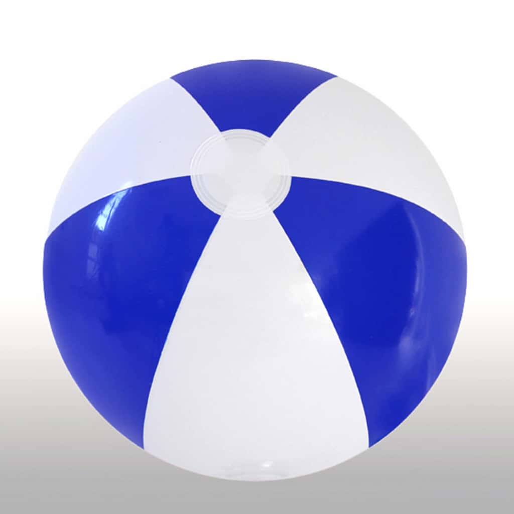 Beach Balls – 40cm .Blue & White