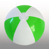 Beach Balls – 40cm .Lime Green & White
