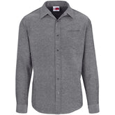 Mens Long Sleeve Oxford Shirt DARK GREY
