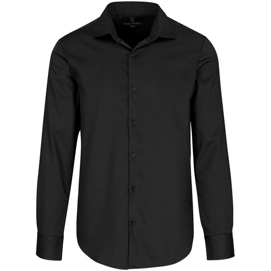 Mens Long Sleeve Alex Varga Opus Stretch Shirt BLACK