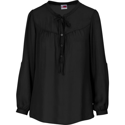 Ladies Long Sleeve Candice Blouse BLACK