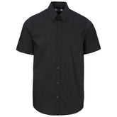 Mens Short Sleeve Sheffield Stretch Shirt BLACK