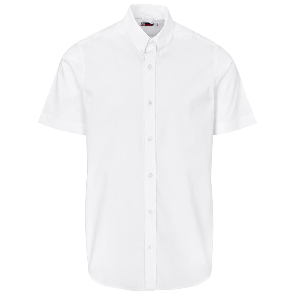 Mens Short Sleeve Sheffield Stretch Shirt WHITE
