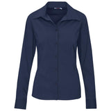 Ladies Long Sleeve Sheffield Stretch Shirt NAVY