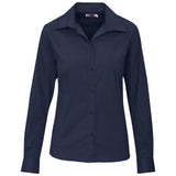 Ladies Long Sleeve Cotton Twill Moderna Shirt NAVY