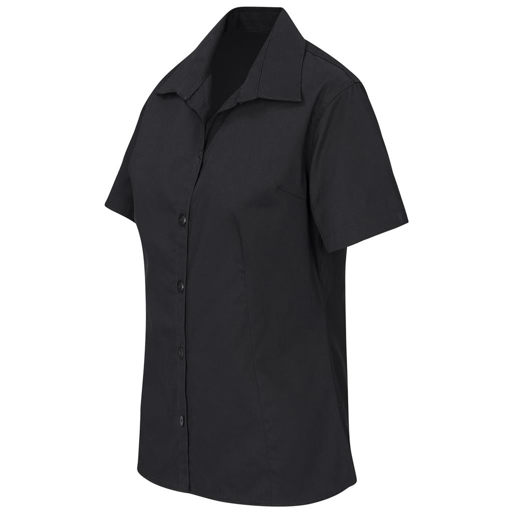 Ladies Short Sleeve Cotton Twill Moderna Shirt