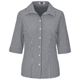 Ladies 3/4 Sleeve Ashford Shirt BLACK