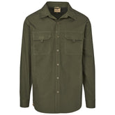Mens Long Sleeve Mawenzi Twill Shirt OLIVE