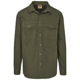 Mens Long Sleeve Mawenzi Twill Shirt OLIVE