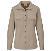 Ladies Long Sleeve Mawenzi Twill Shirt KHAKI