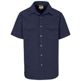 Mens Short Sleeve Mawenzi Twill Shirt NAVY