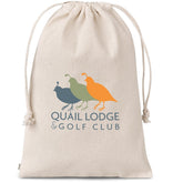 Okiyo Chikara Maxi Cotton Drawstring Pouch NATURAL