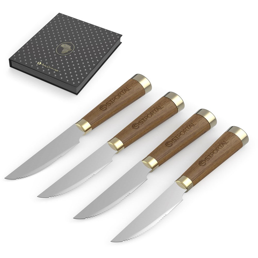 Andy Cartwright Afrique Dusk Steak Knife Set GOLD