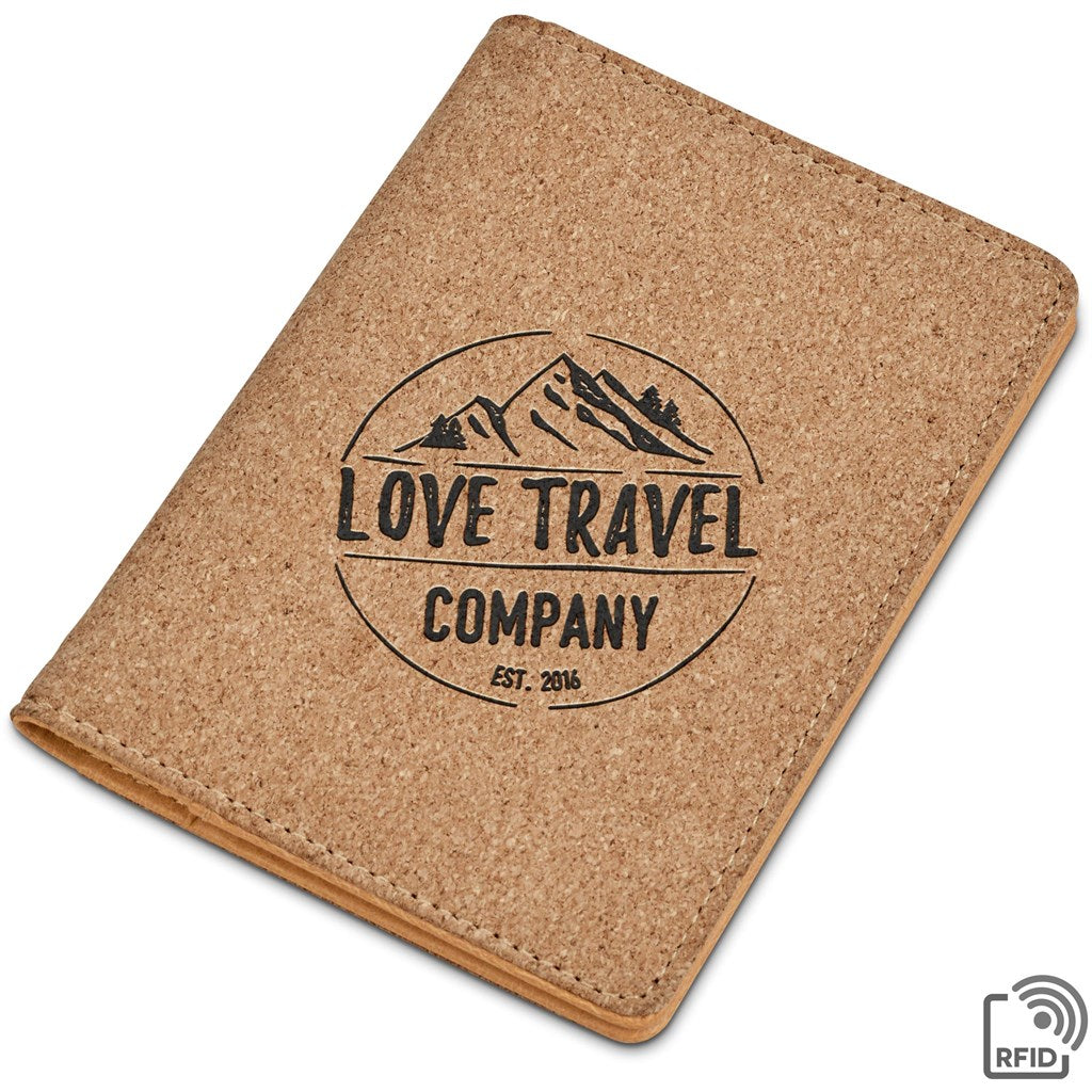 Okiyo Bouken Cork Passport Holder NATURAL