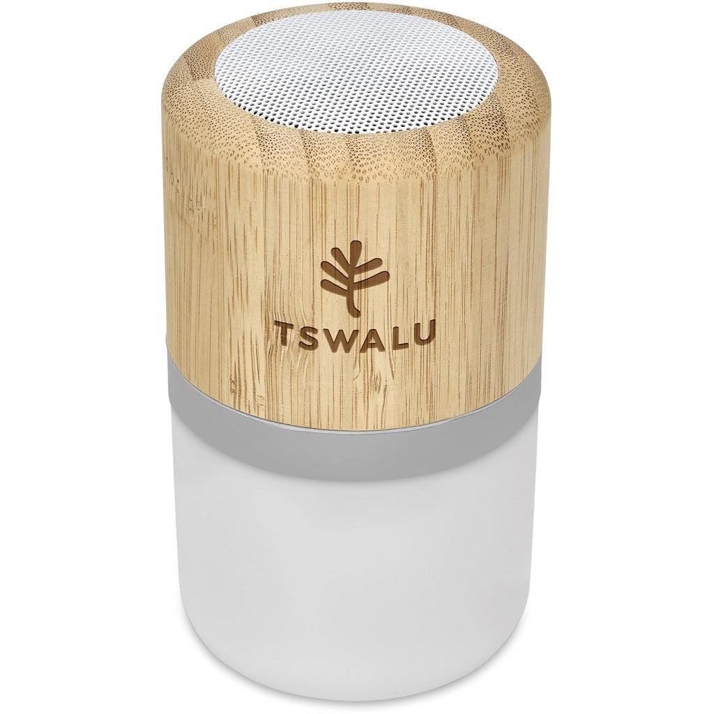 Okiyo Heiwa Bamboo Bluetooth Speaker & Night Light NATURAL