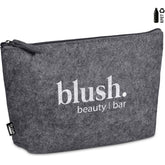 Okiyo Kesho Recycled PET Felt Mini Cosmetic Bag GREY