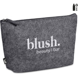 Okiyo Kesho Recycled PET Felt Mini Cosmetic Bag GREY