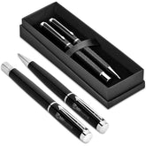 Alex Varga Sashenka Ball Pen & Rollerball Set BLACK