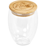 Okiyo Moco Glass & Bamboo Double-Wall Cup - 350ml NATURAL