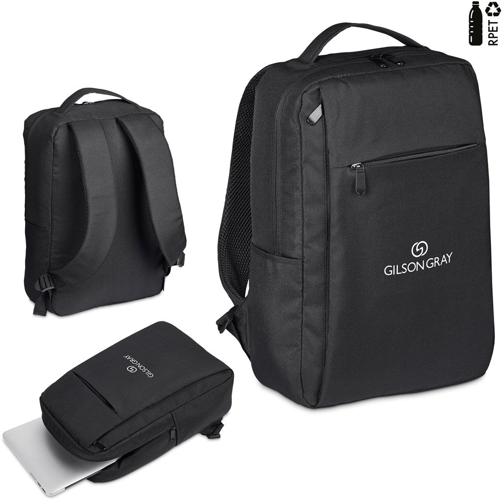 Swiss Cougar Arlington Recycled PET Laptop Backpack BLACK
