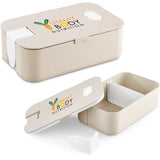 Okiyo Machi Wheat Straw Lunch Box SOLID WHITE