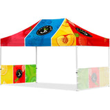 Coated Steel Sublimated Gazebo 4.5m x 3m - 2 Short Half-Wall Skins Default Title