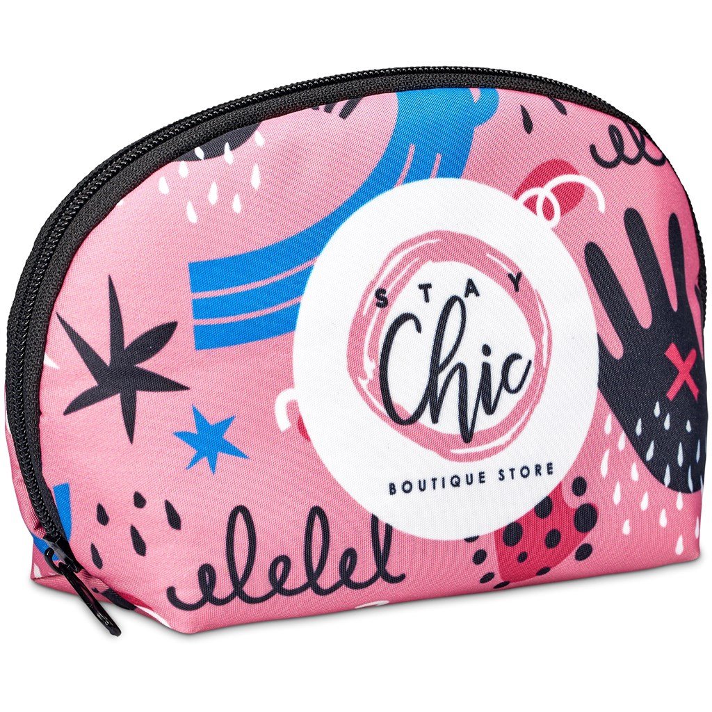 Pre-Printed Sample Hoppla Victoria Mini Cosmetic Bag BLACK