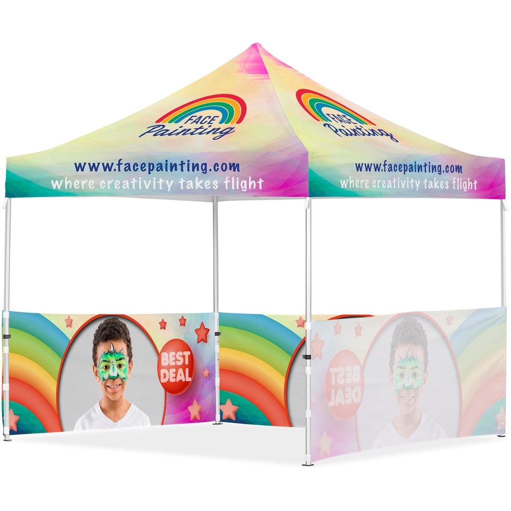 Coated Steel Sublimated Gazebo 3m x 3m - 3 Half-Wall Skins Default Title