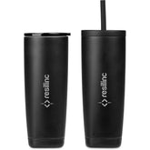 Alex Varga Aurelian Stainless Steel 2-in-1 Vacuum Tumbler & Straw BLACK
