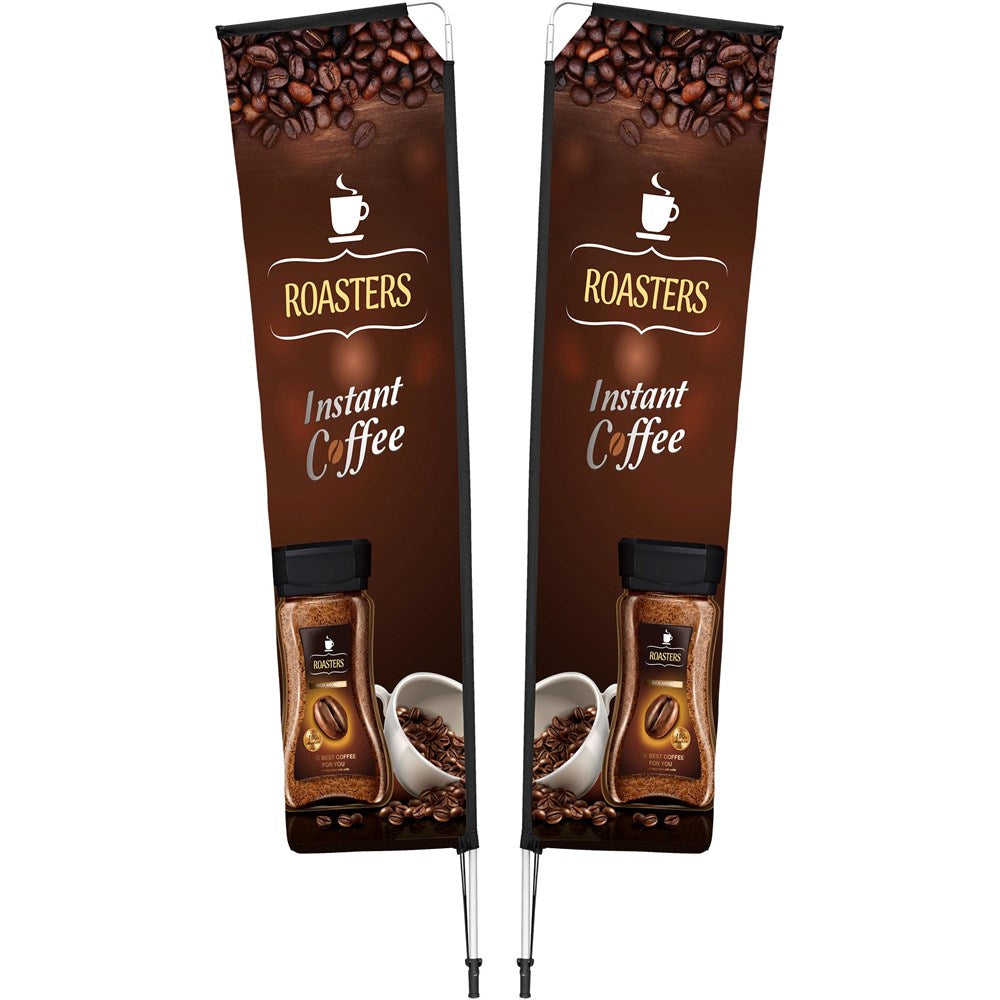 Legend 3M Sublimated Telescopic Double-Sided Flying Banner - 1 complete unit Default Title