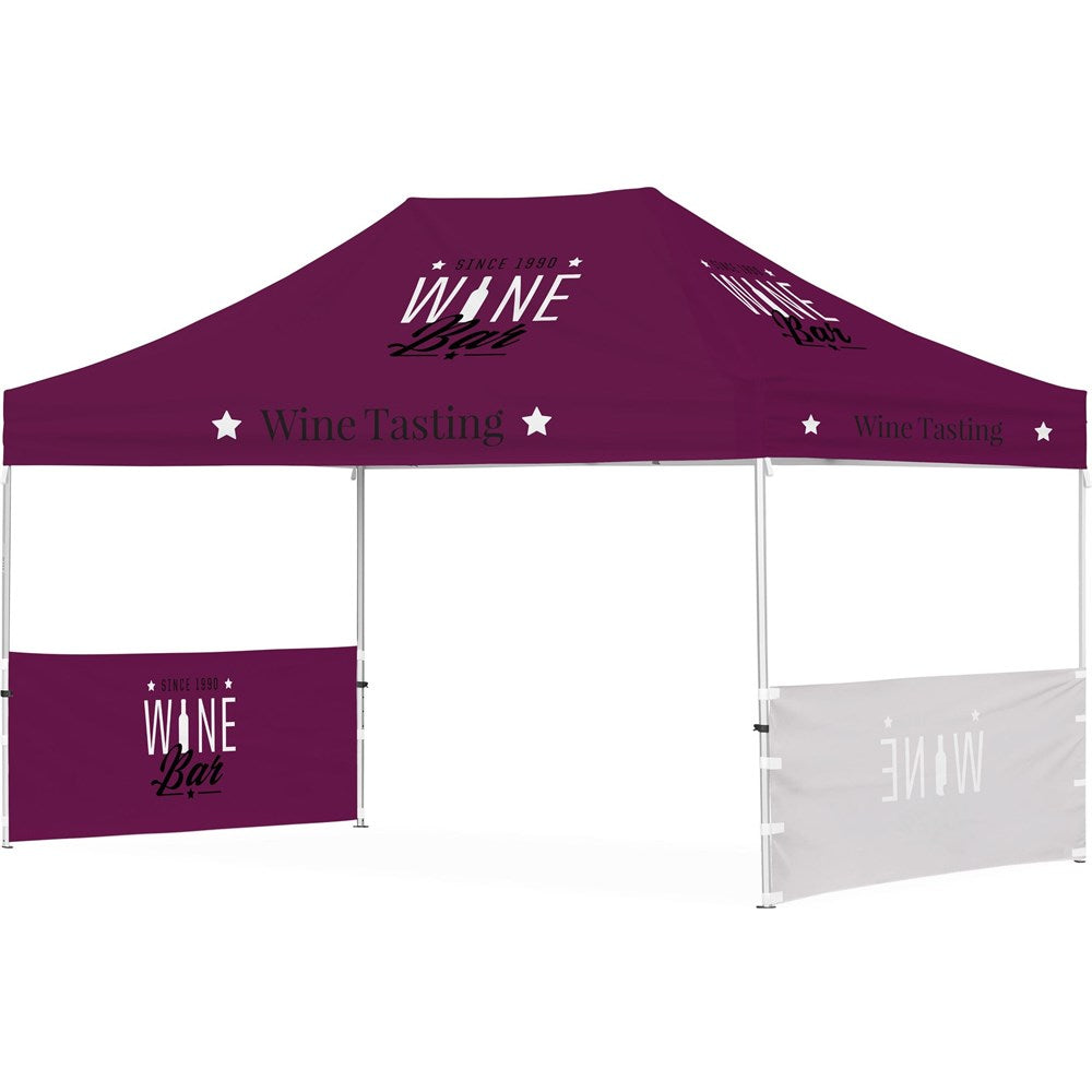Ovation Sublimated Gazebo 4.5m X 3m - 2 Short Half-Wall Skins Default Title