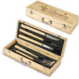 Okiyo Yakiniku Bamboo 5-Piece Braai Set NATURAL
