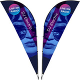 Legend 3M Sublimated Sharkfin Double-Sided Flying Banner - 1 complete unit Default Title