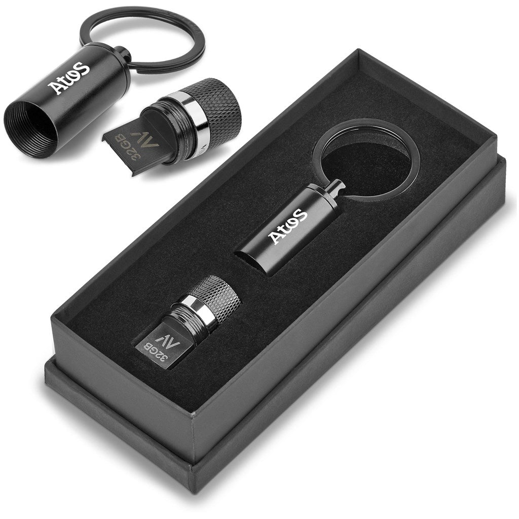 Alex Varga Blofeld Flash Drive Keyholder - 32GB 32GB BLACK