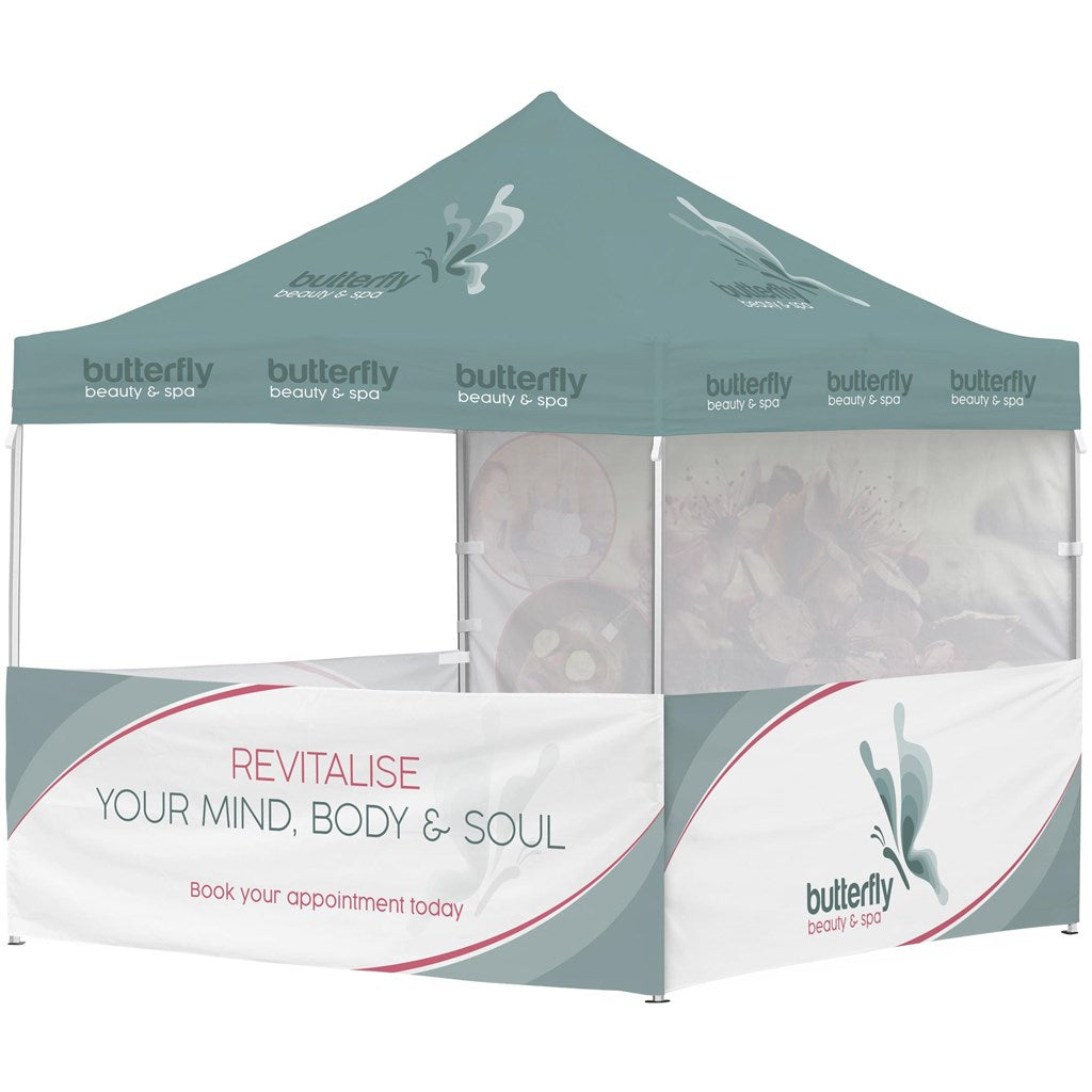 Ovation Sublimated Gazebo 3m X 3m - 3 Half-Wall Skins - 1 Full-Wall Skin Default Title