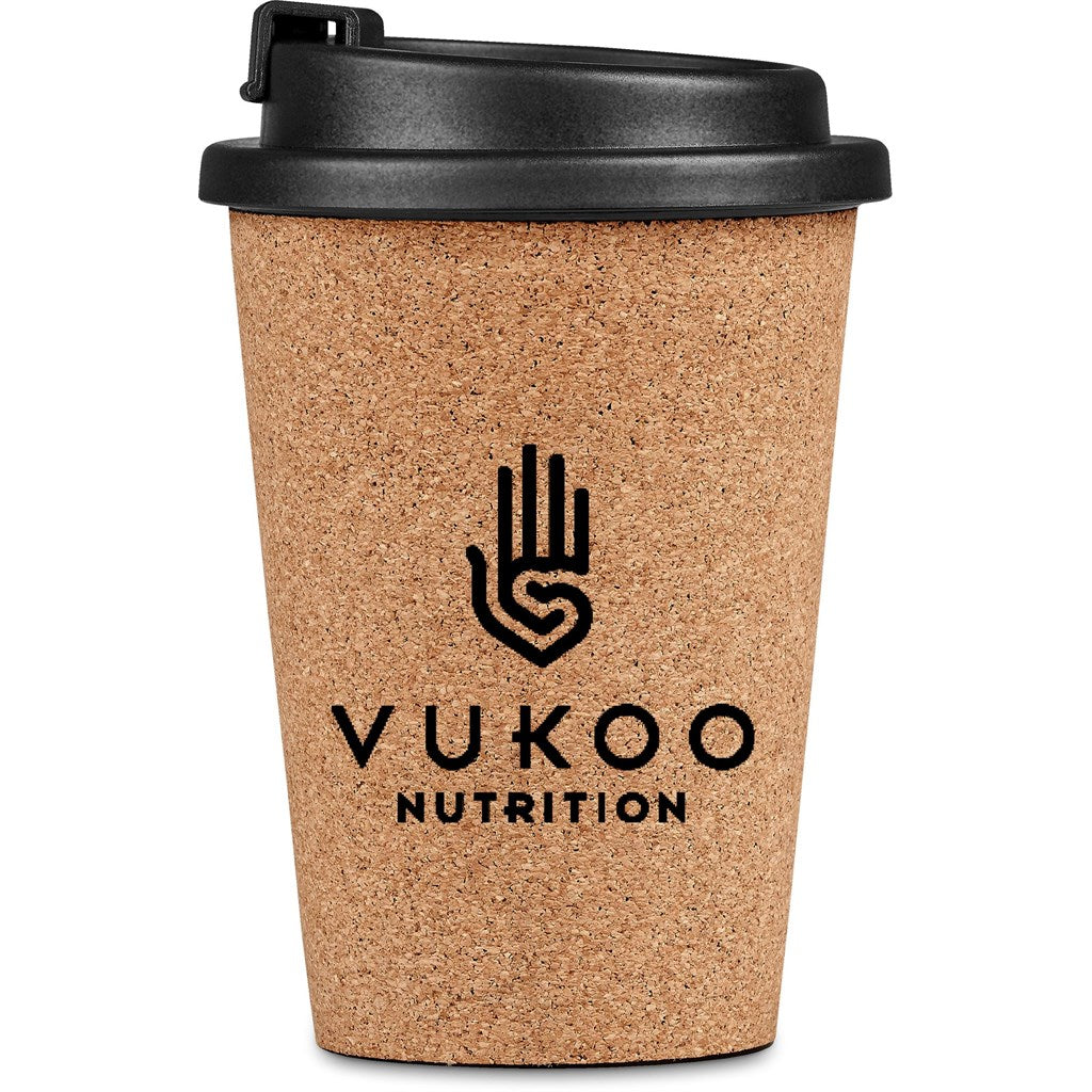 Okiyo Joki Cork & Wheat Straw Double-Wall Tumbler – 350ml BLACK