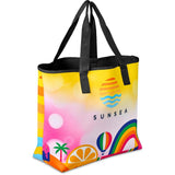 Pre-Printed Sample Hoppla Boulders Neoprene Beach Bag BLACK