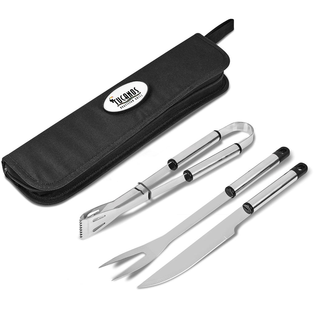 Altitude Newlands 3-Piece Braai Set BLACK