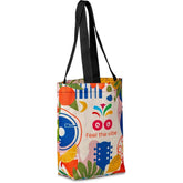 Pre-Printed Sample Hoppla Bayside Recycled PET Stitch-Bond Shopper BLACK