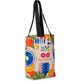 Pre-Printed Sample Hoppla Bayside Recycled PET Stitch-Bond Shopper BLACK